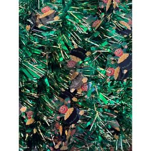 Leprechaun Pot of Gold Saint Patricks Day Tinsel Garland Window Door Decor